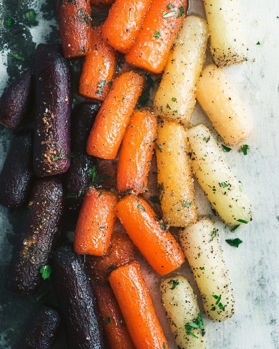 Herb-Roasted Tri-Colored Carrots