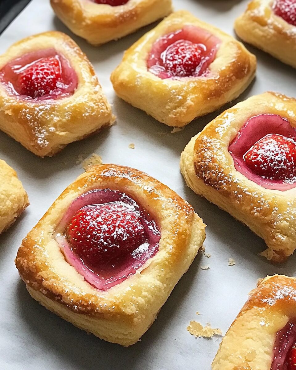 Strawberry Rhubarb Kolaches
