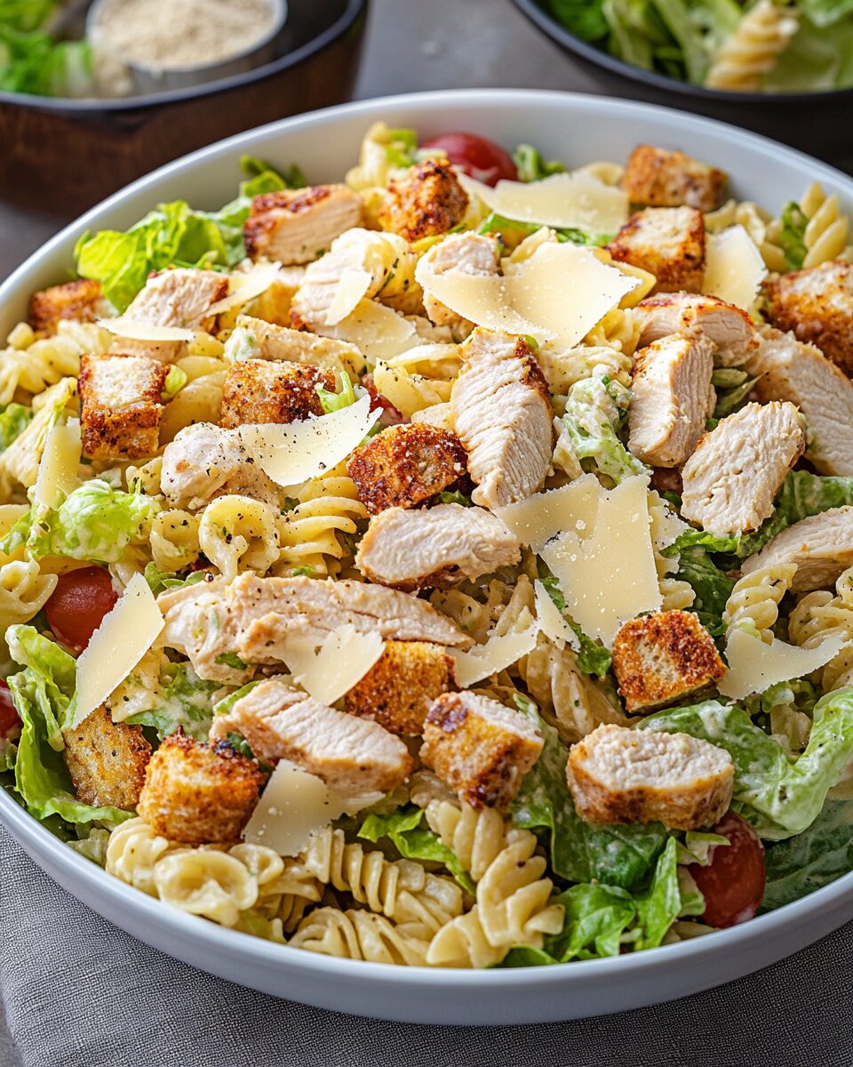 Chicken Caesar Pasta Salad