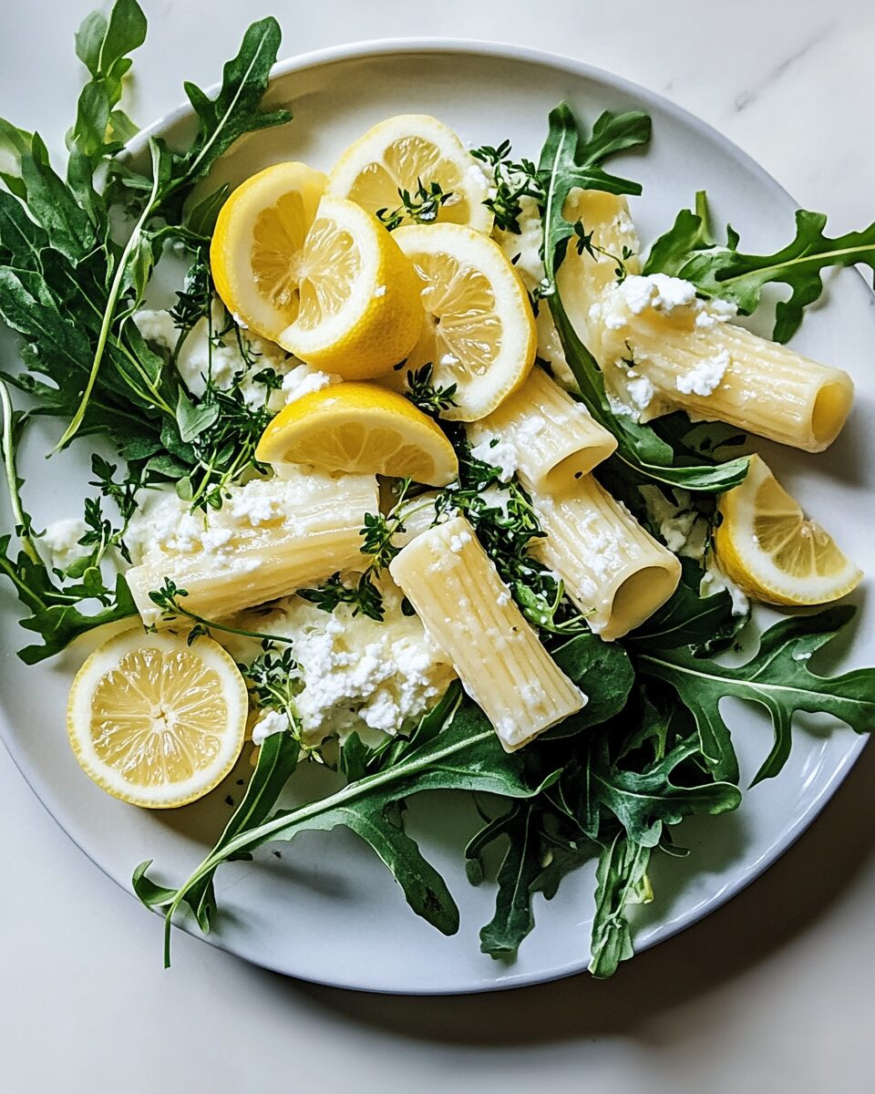 Lemon Ricotta Pasta with Arugula