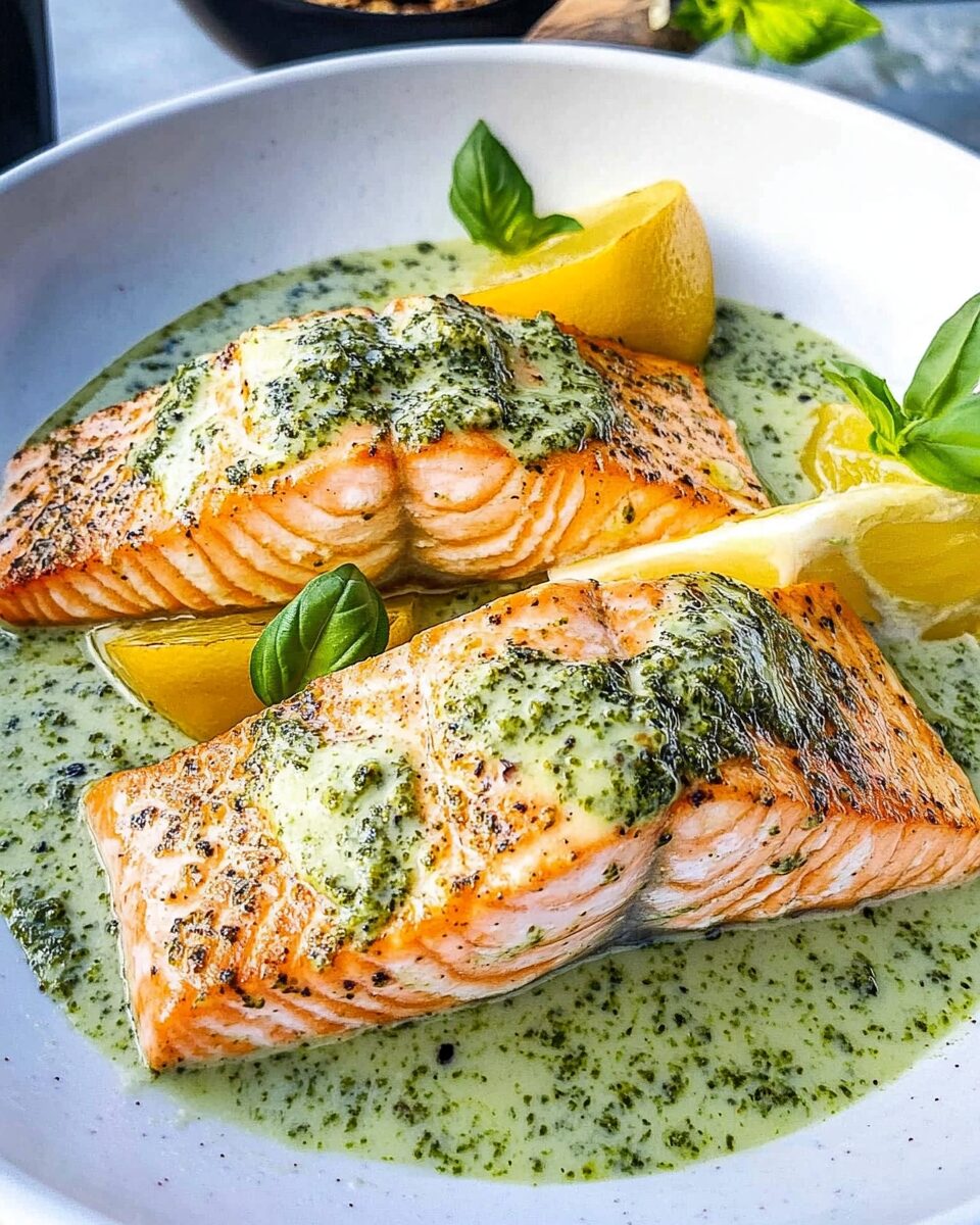 Creamy Pesto Salmon