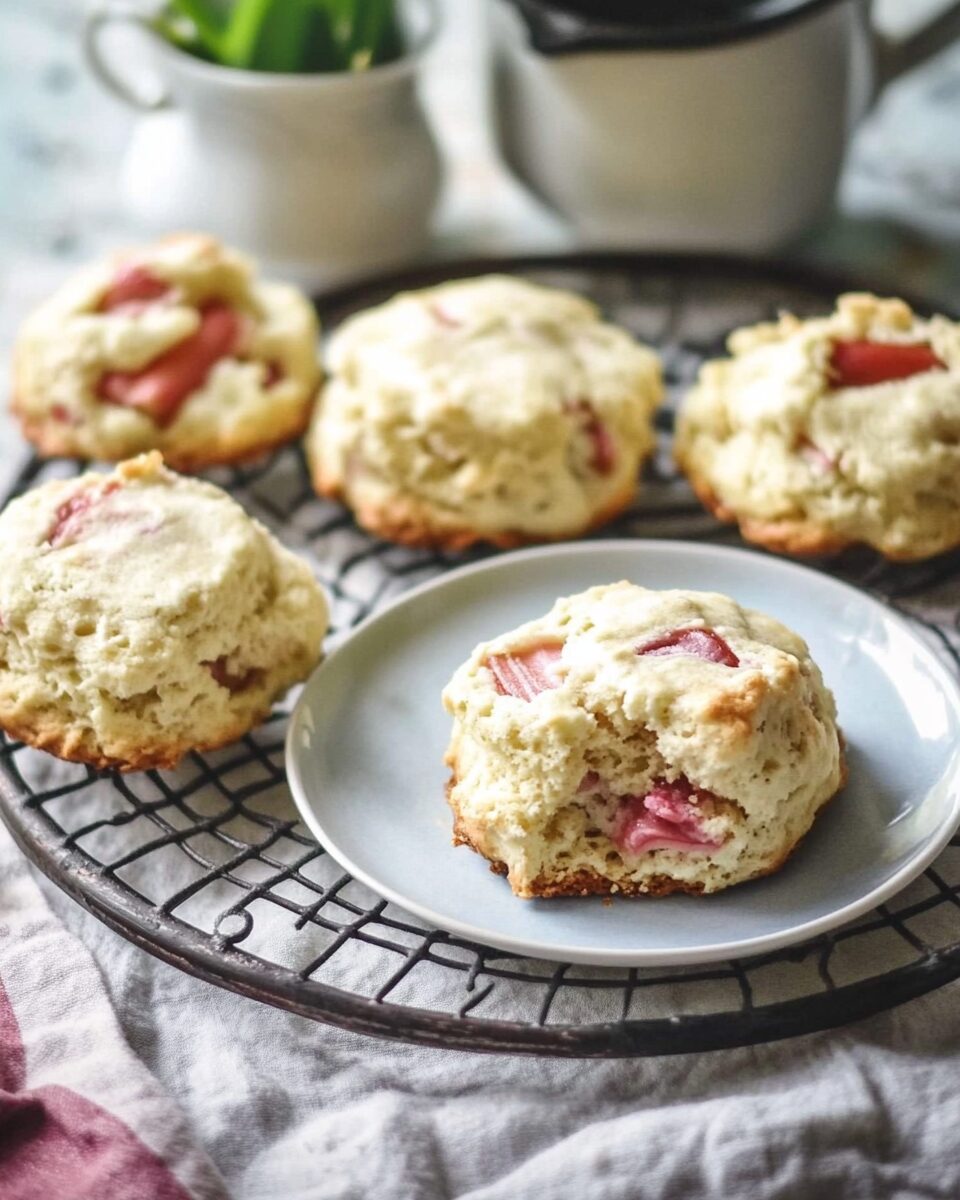 Rhubarb Scones
