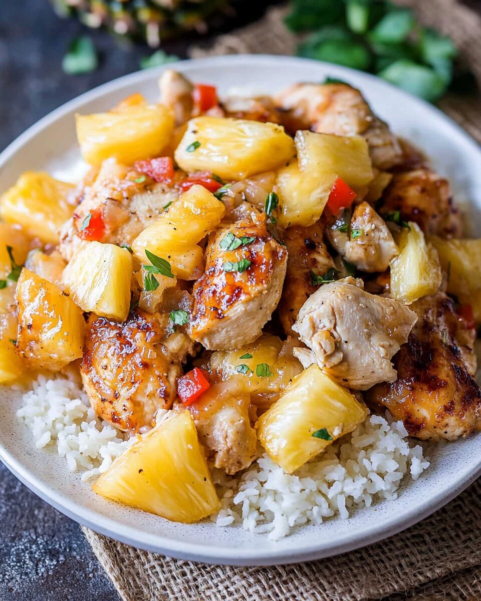 Slow Cooker Hawaiian Pineapple Chicken