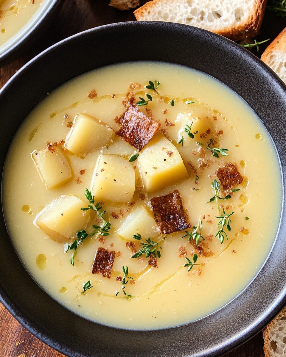 Creamy Potato Garlic Soup