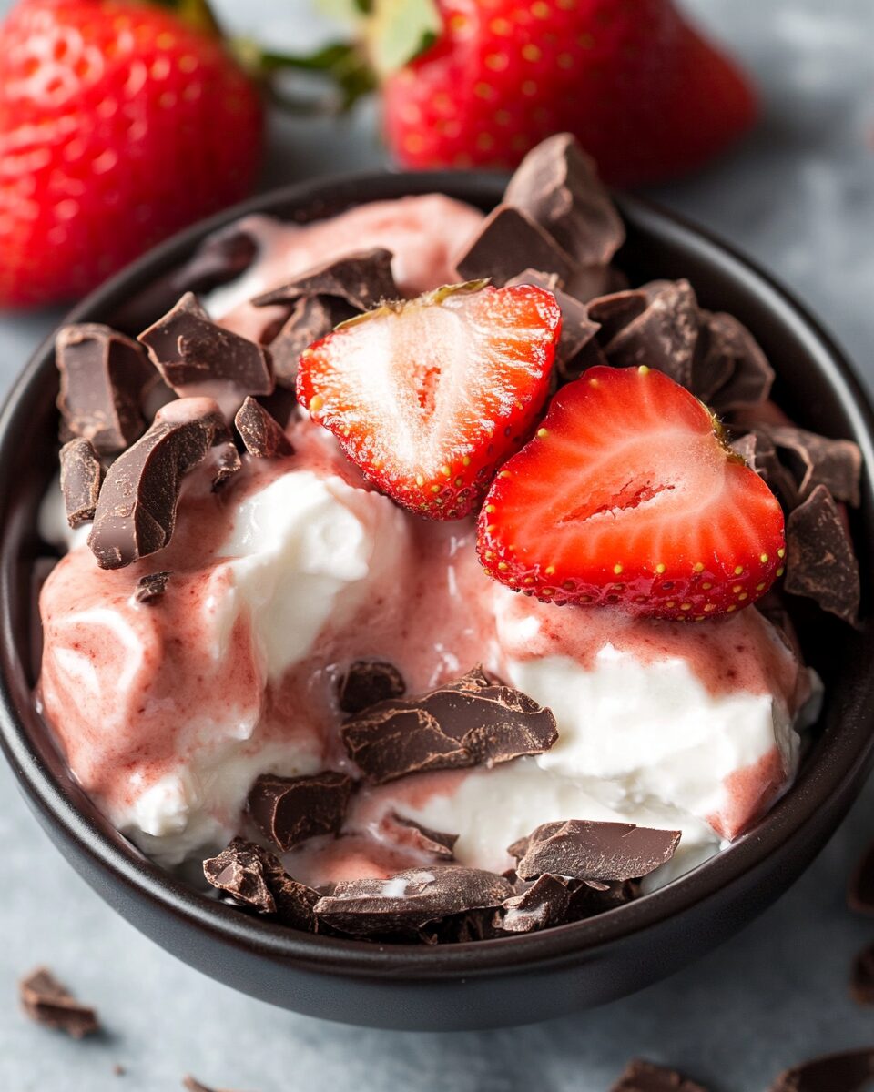 Chocolate Strawberry Yogurt Clusters