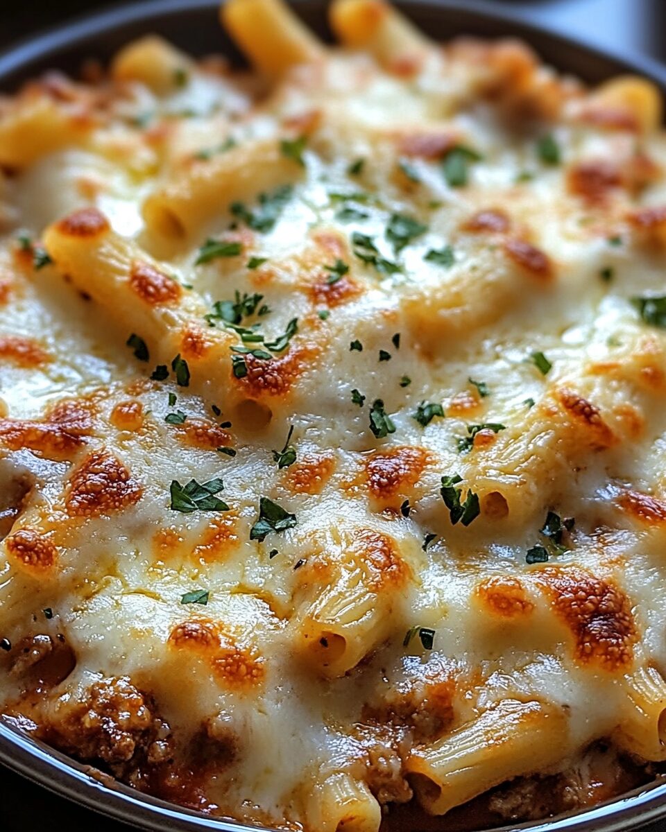 Creamy Cheesy Baked Ziti
