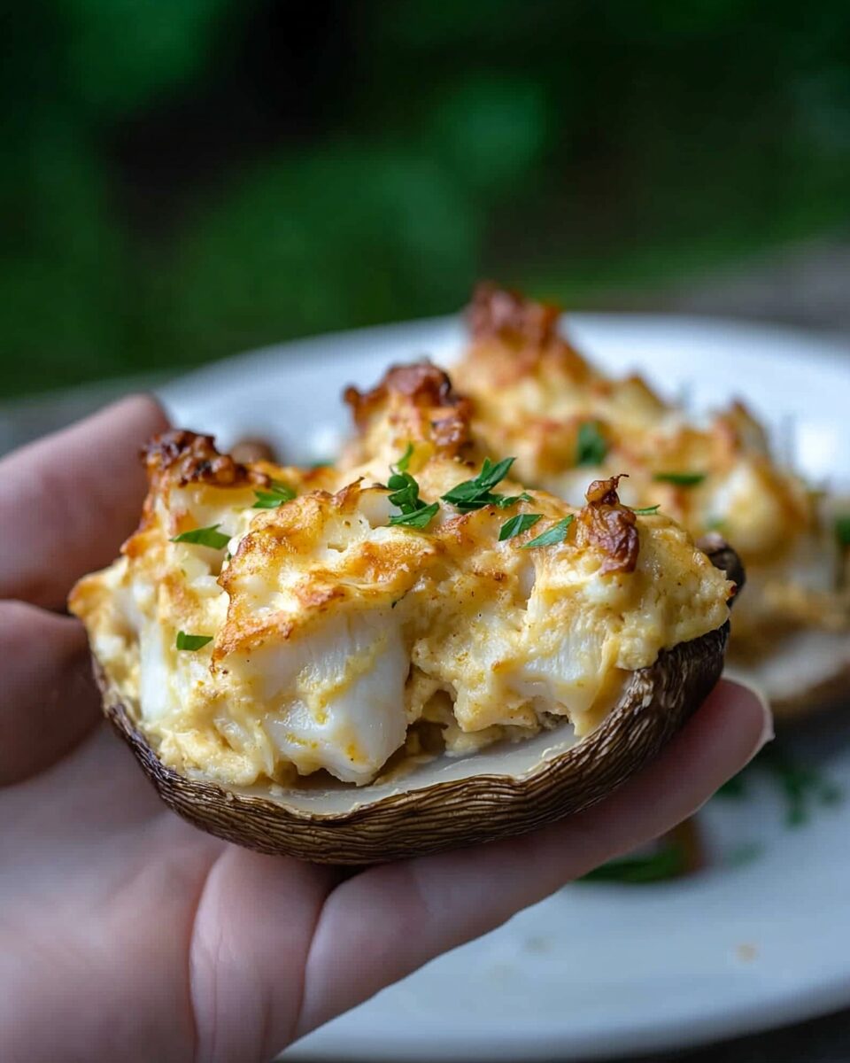 Chesapeake Crab Stuffed Morel Mushrooms