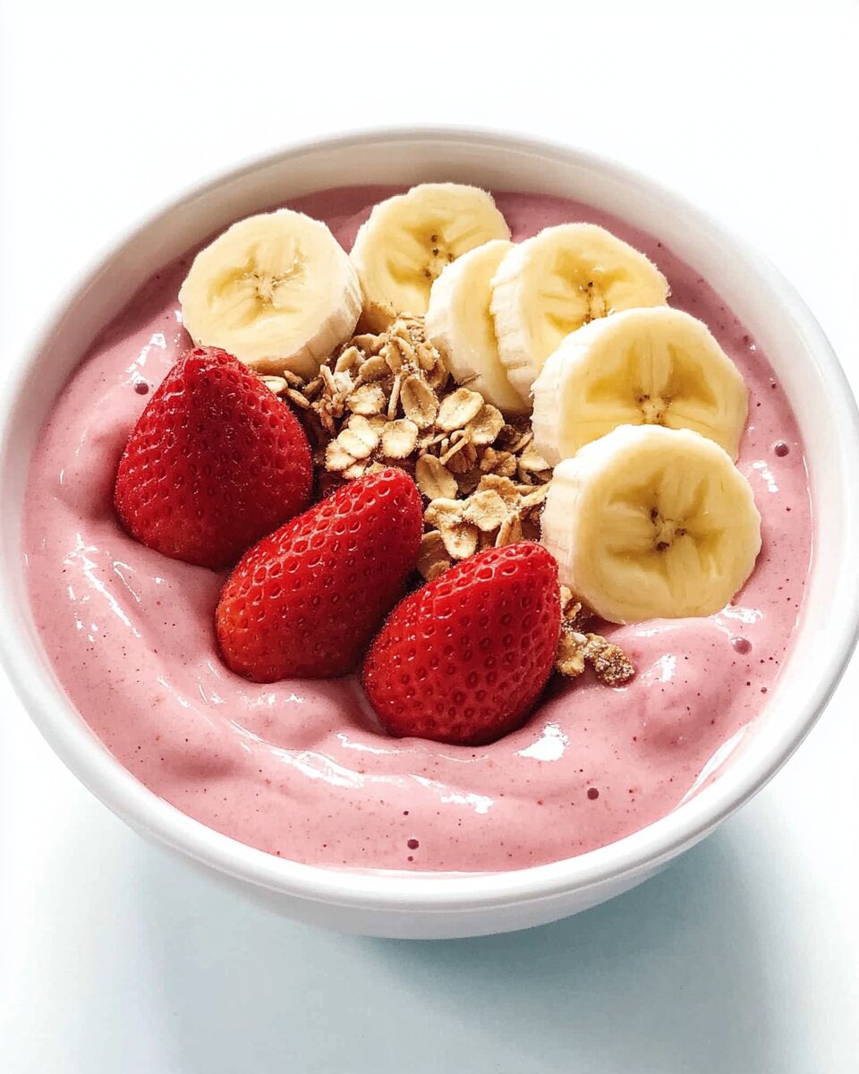 Strawberry Banana Smoothie Bowl