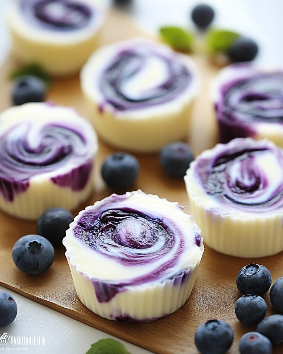 Blueberry Swirl Yogurt Bites