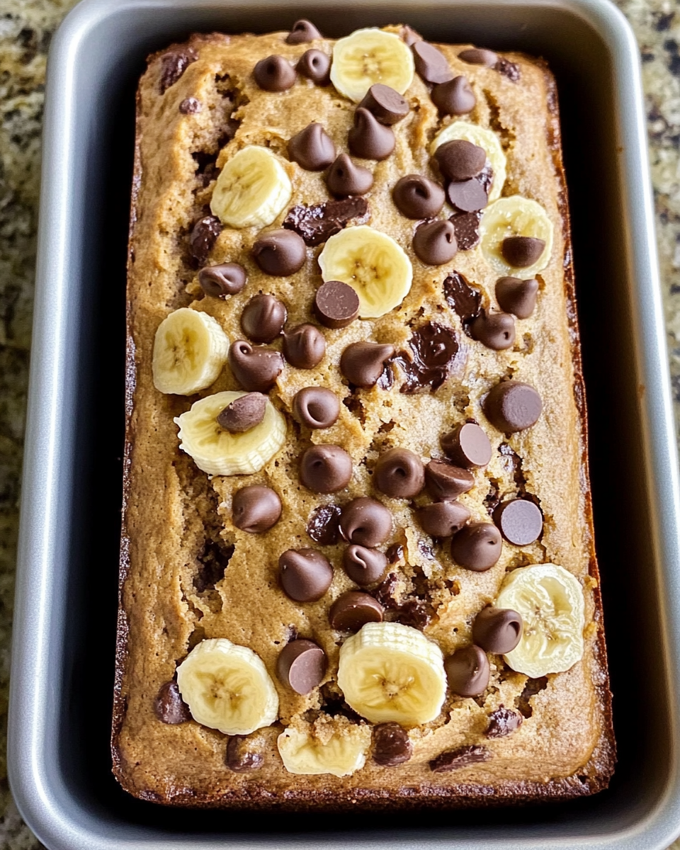Peanut Butter Chocolate Chip Banana Bread