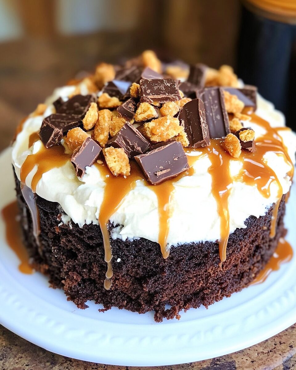Butterfinger Bomb Cake
