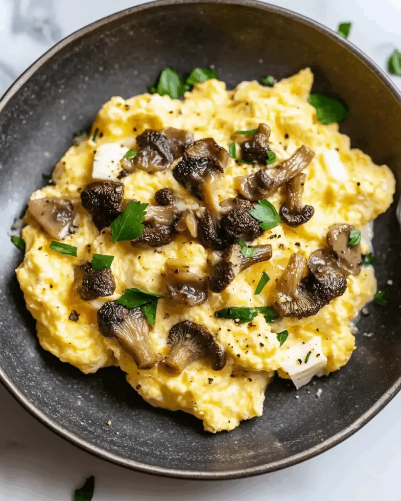 Scrambled Eggs with Morel Mushrooms