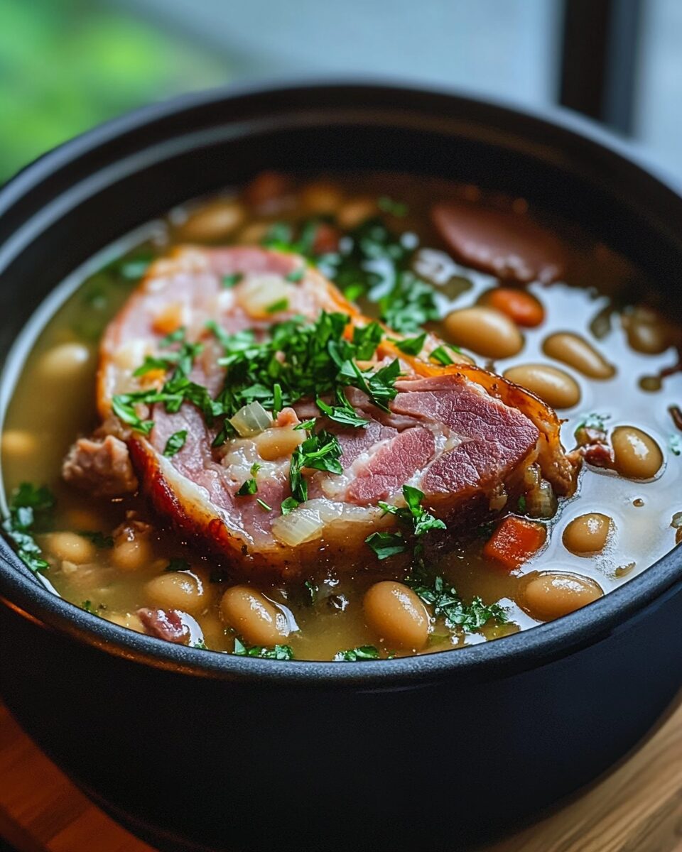 Hearty Bean and Ham Hock Soup