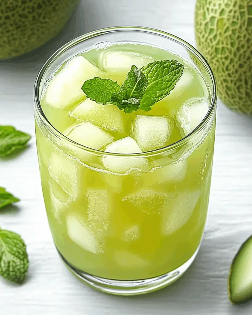 Iced Honeydew Mint Tea