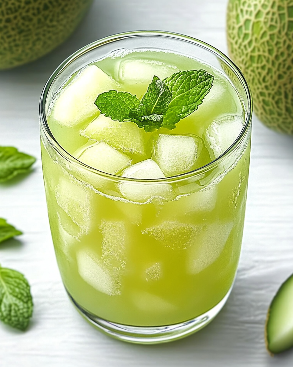 Iced Honeydew Mint Tea