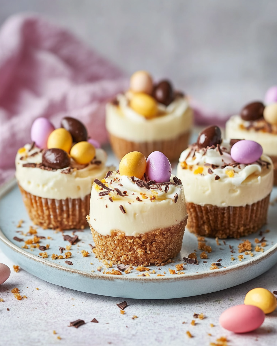 Mini Easter Cheesecakes
