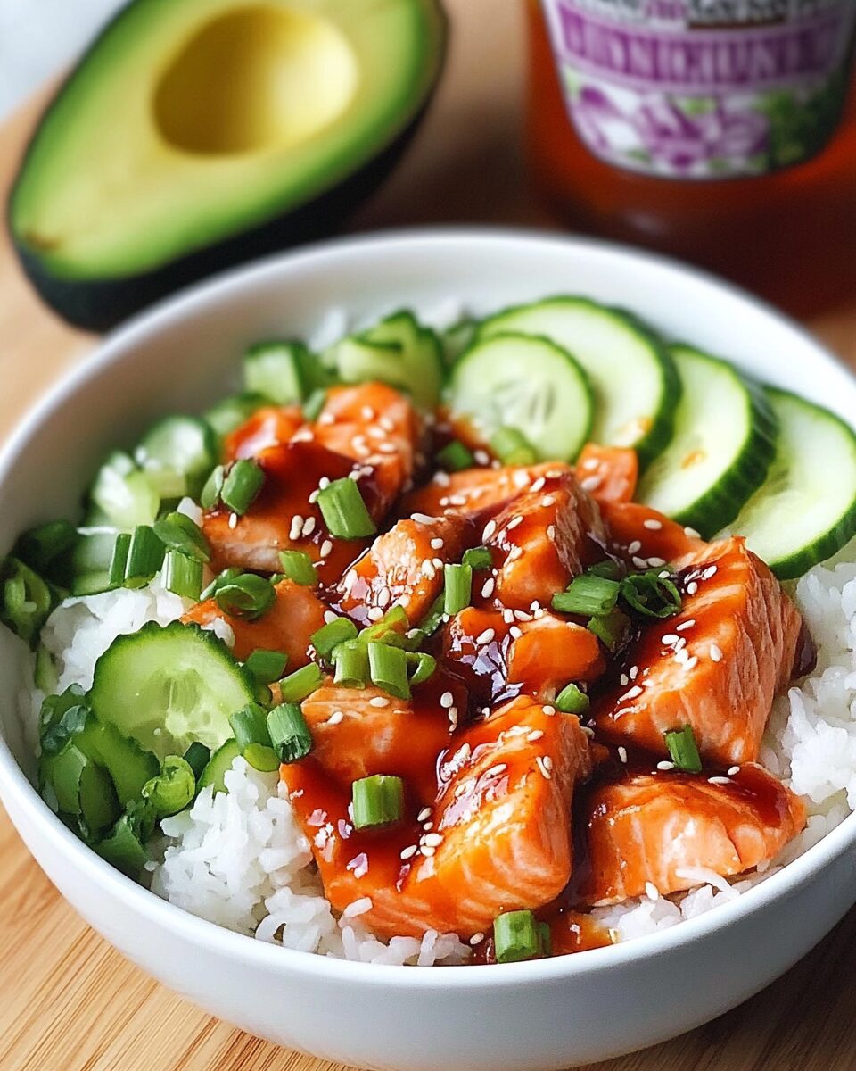 Honey Sriracha Salmon Bowls