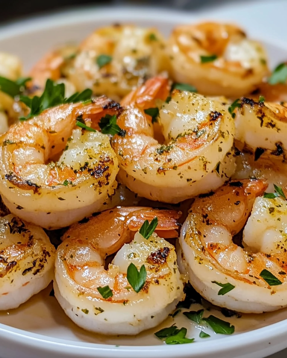 Grilled Garlic-Herb Shrimp Skewers