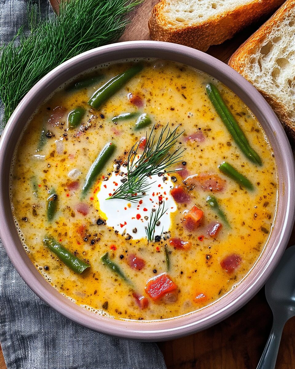 Transylvanian Bacon Green Bean Soup