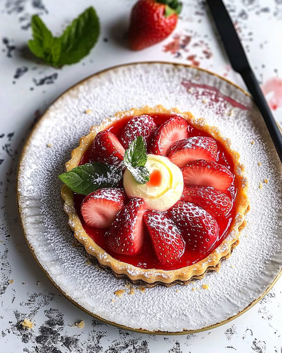 Strawberry Mascarpone Tart