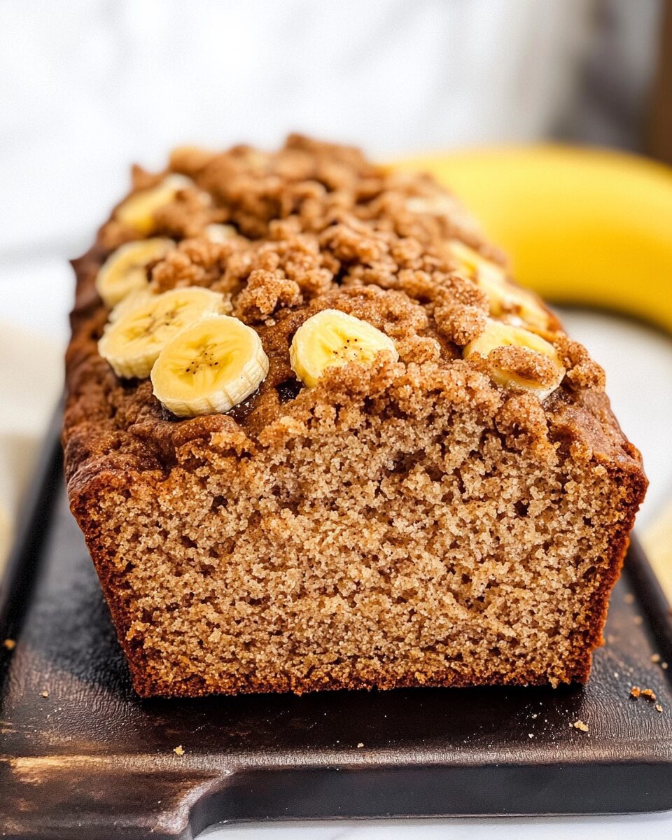 Whole Wheat Cinnamon Crunch Banana Bread