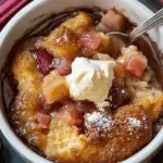 Baked Sticky Rhubarb Pudding