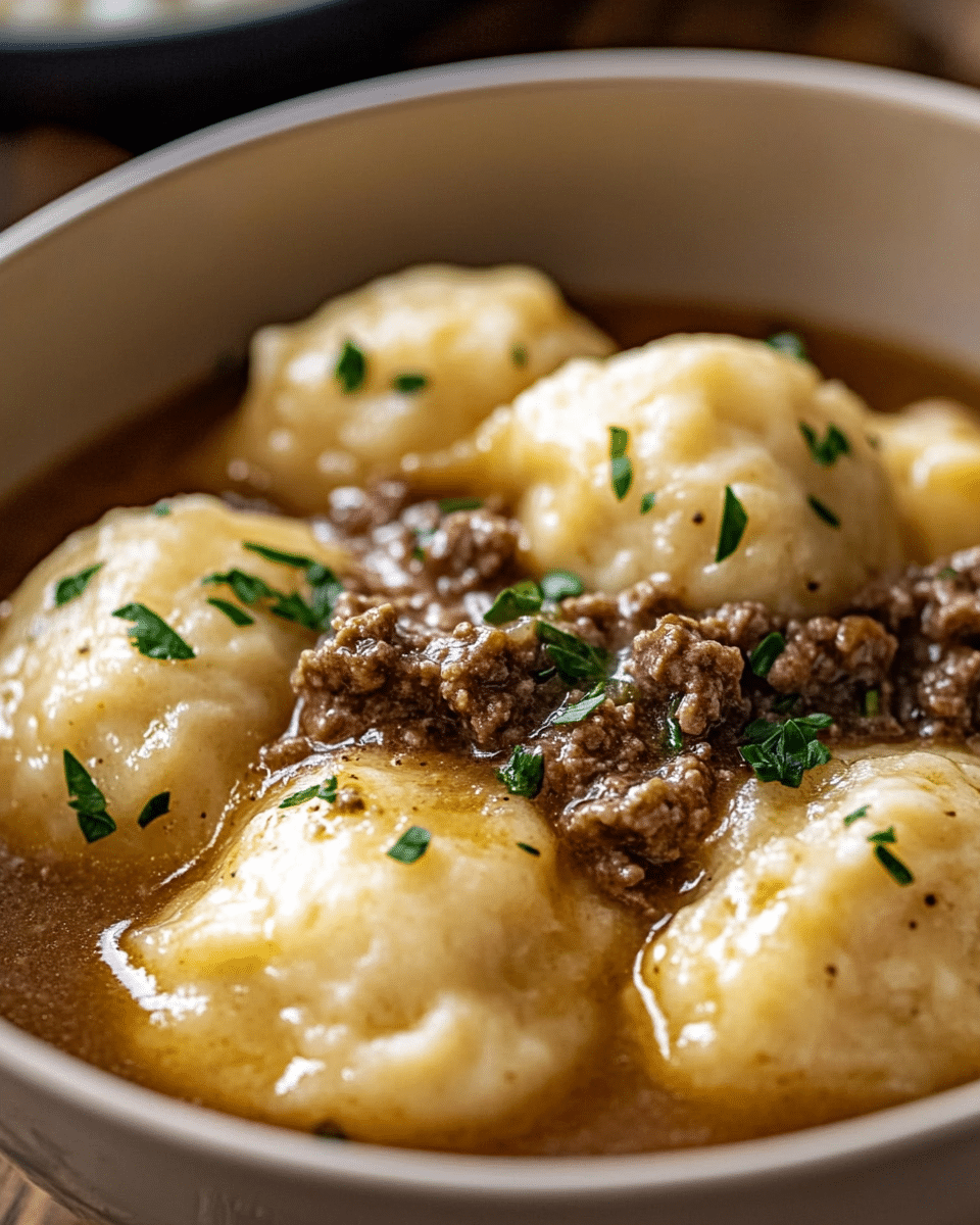 Ground Beef and Dumplings
