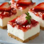 No-Bake Strawberry Cheesecake Bars