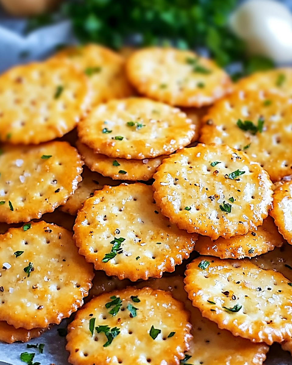 Garlic Ritz Baked Snacks