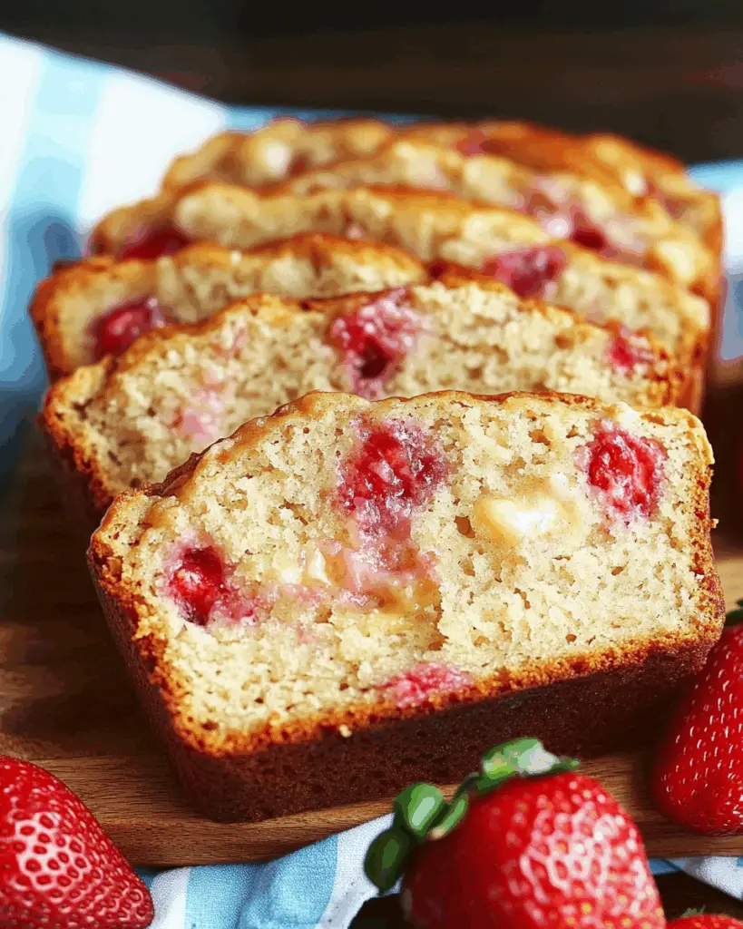 Cream Cheese Strawberry Banana Bread