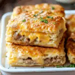 Sausage & Cheese Butter Swim Biscuits