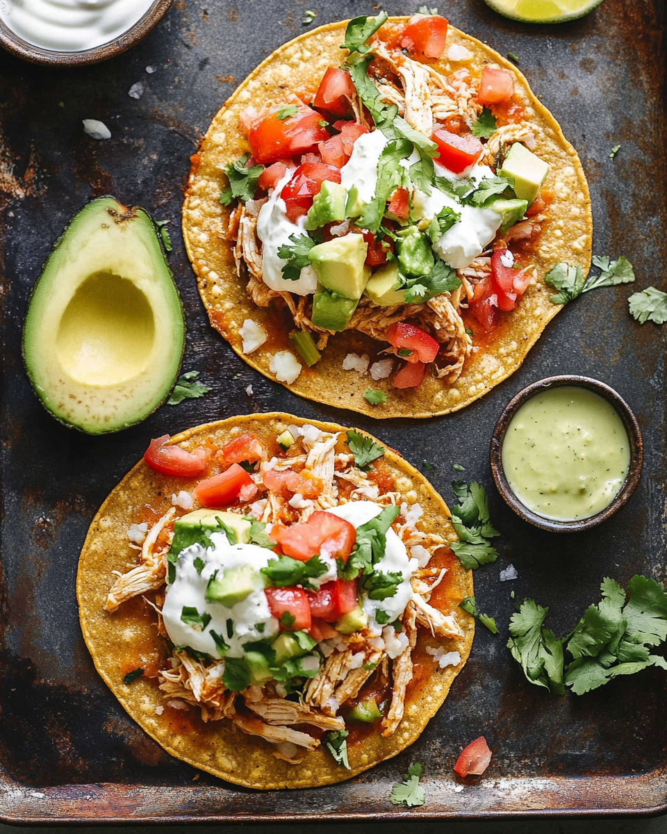 Chicken Tostadas