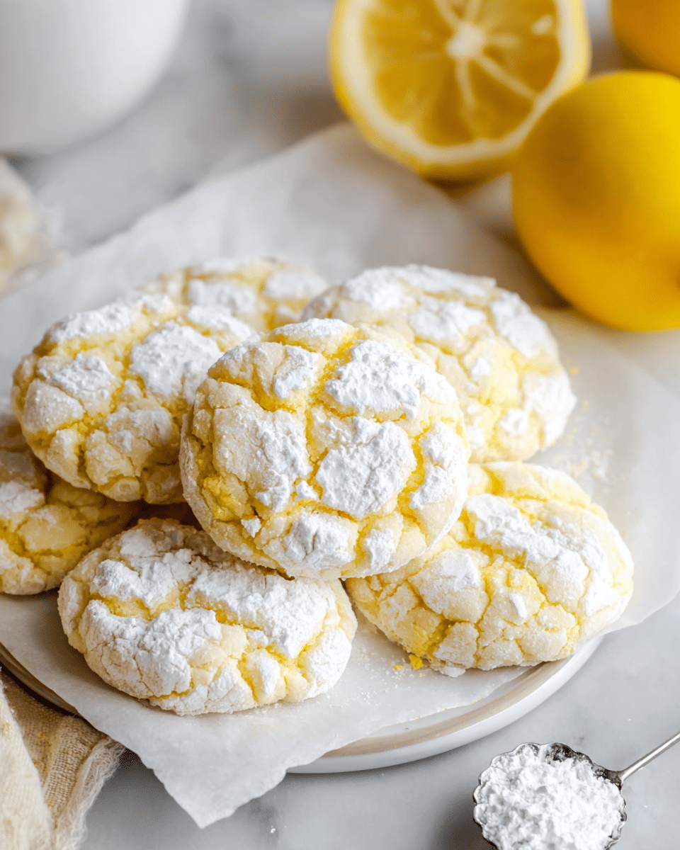 Lemon Crinkle Cookies