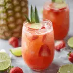Pineapple Strawberry Agua Fresca