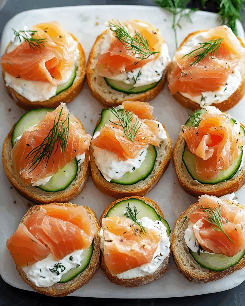 Smoked Salmon Tea Sandwiches