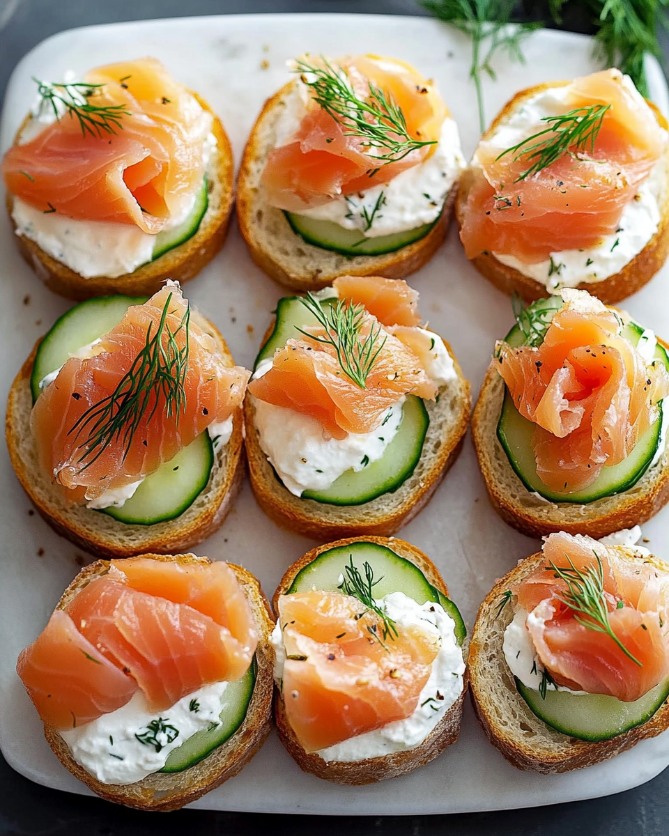 Smoked Salmon Tea Sandwiches