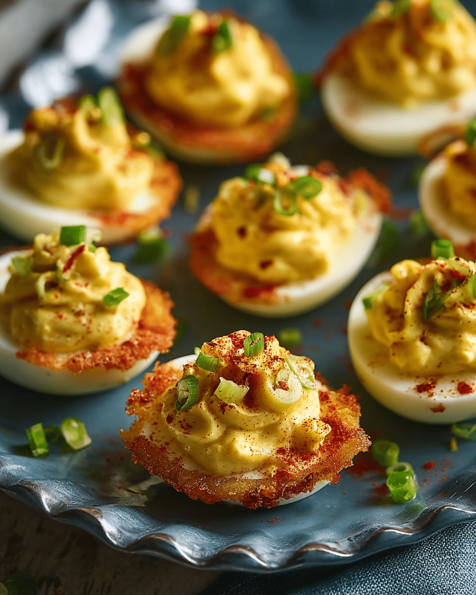 Spicy Bayou Deviled Eggs