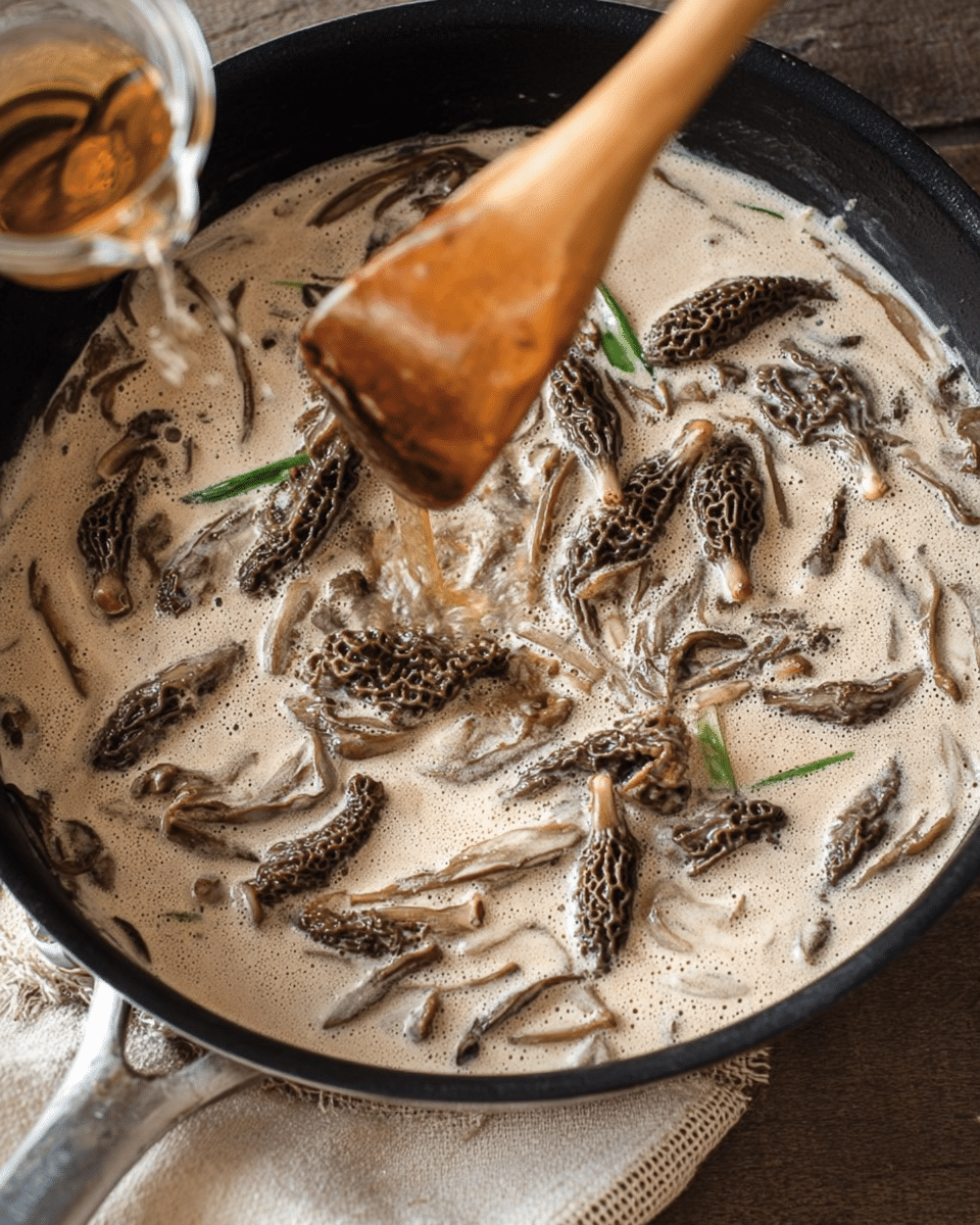 Morel Bourbon Cream Sauce