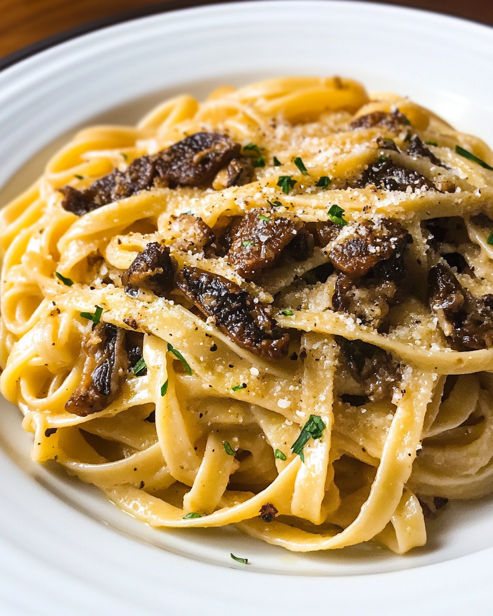 Linguine with Morel Mushrooms