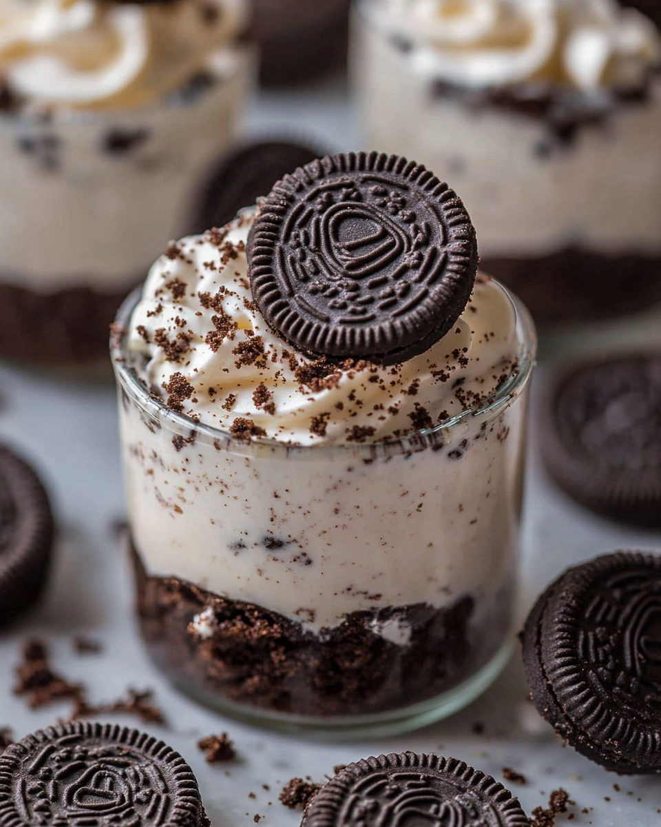 Cookies and Cream Cheesecake Cups
