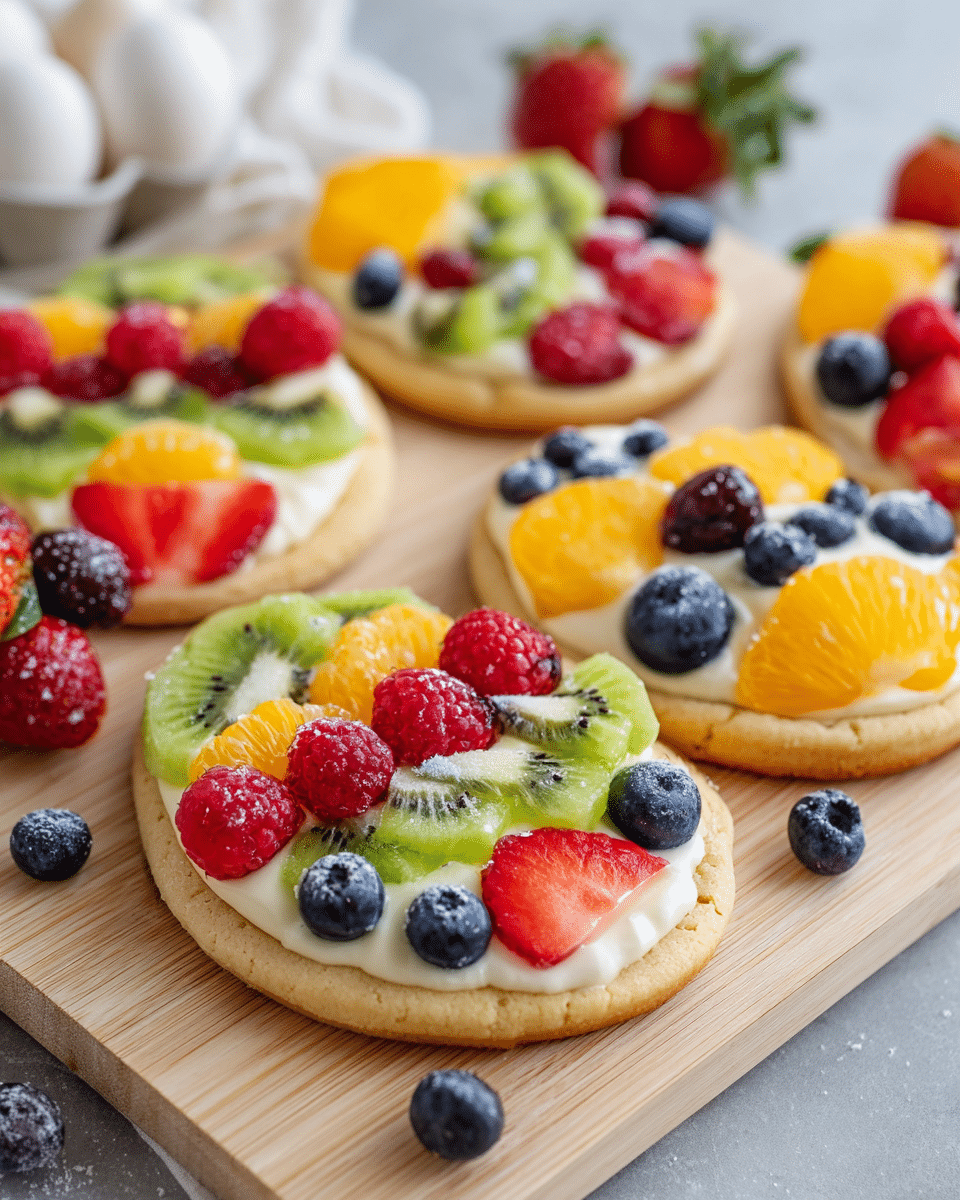 Easter Egg Fruit Pizzas
