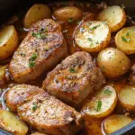 Crock Pot Pork Chops and Potatoes