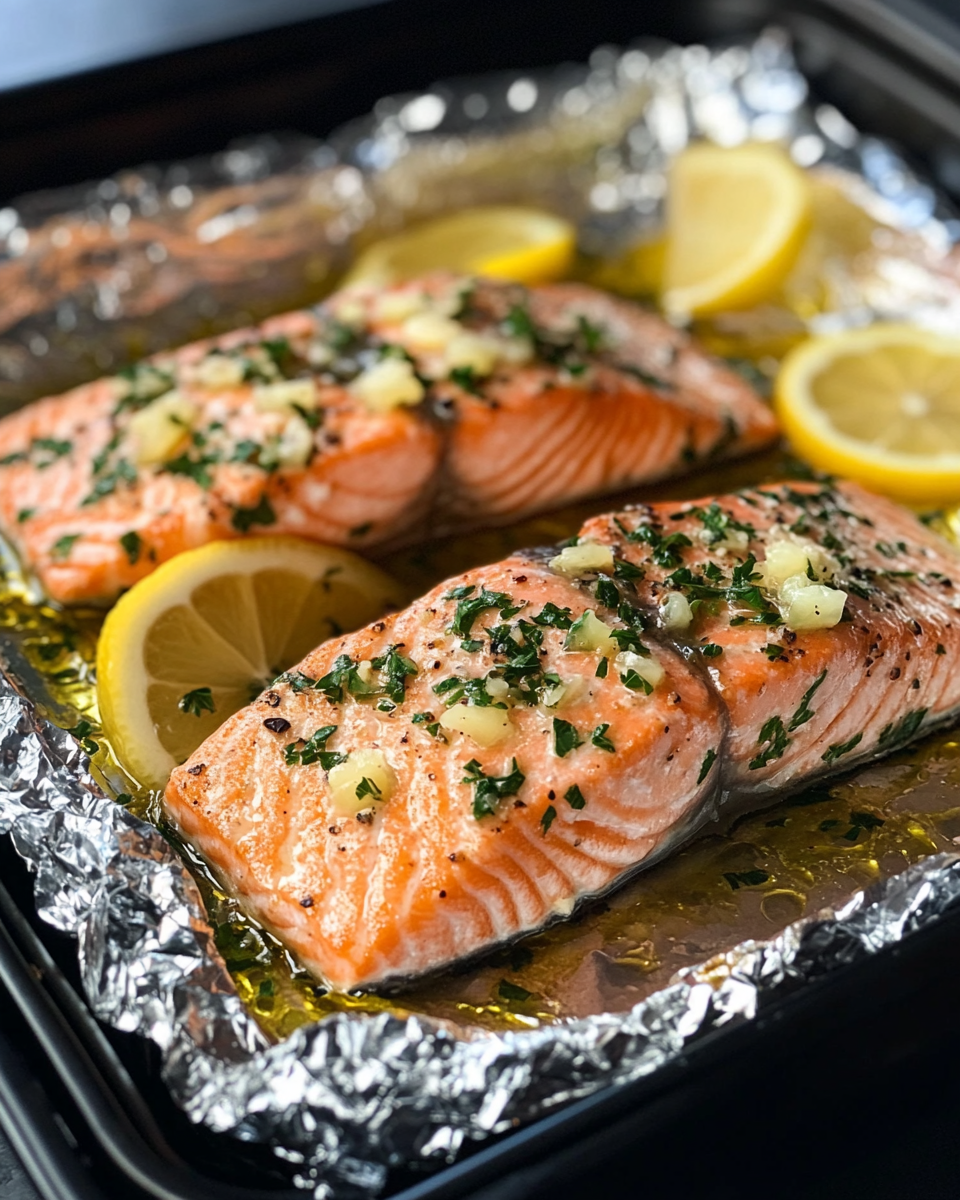Salmon in Air Fryer with Foil