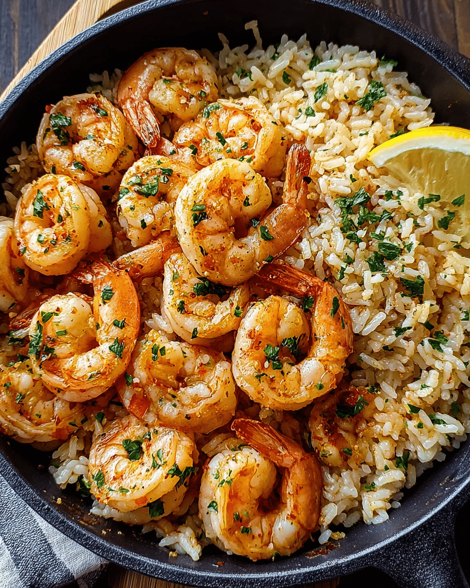 Garlic Butter Shrimp and Rice