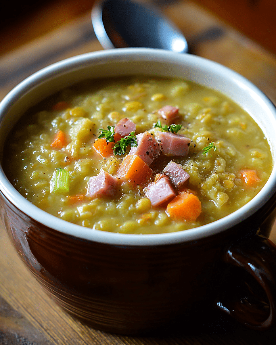 Split Pea Soup with Ham Bone