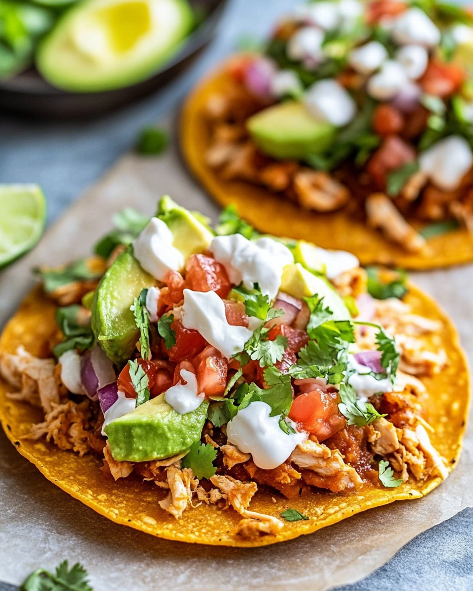 Crispy Chicken Tostadas