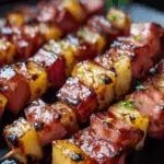 Hawaiian Ham and Pineapple Skewers