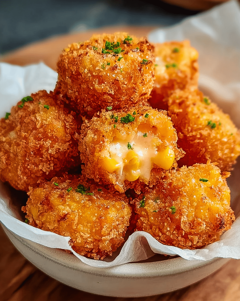 Crispy Corn Cheese Bites