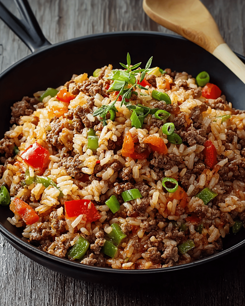 Dirty Rice with Ground Beef