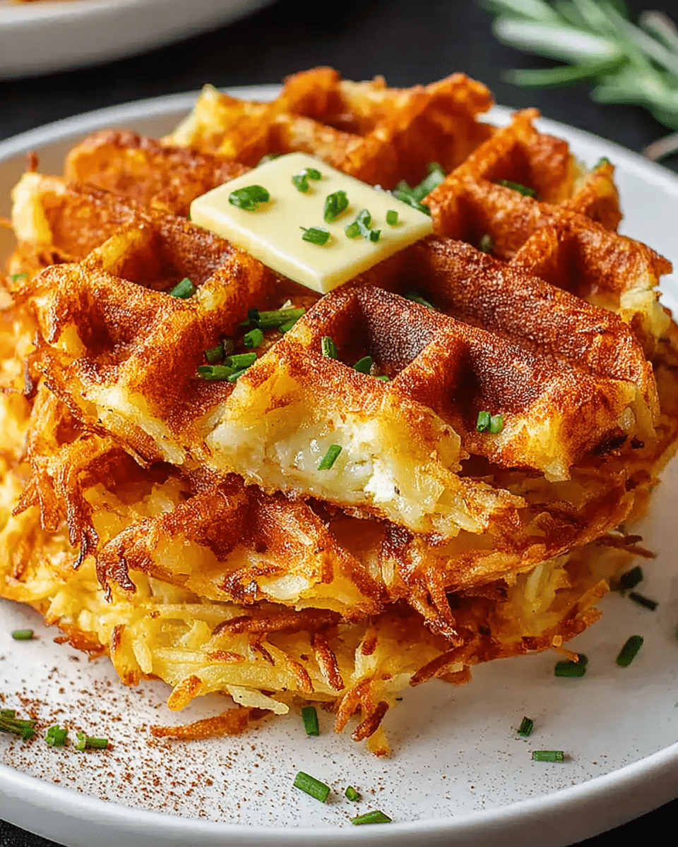 Crispy Hash Brown Waffles